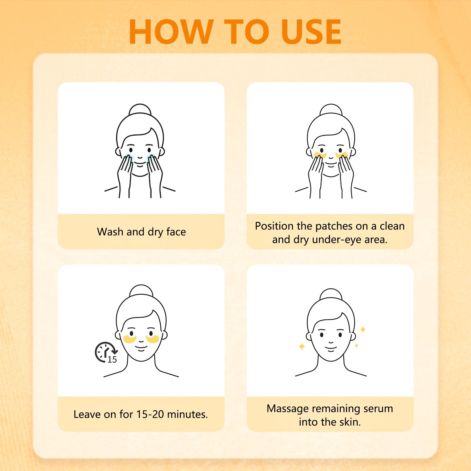Aeryea Under Eye Patches - Vitamin C & Caffeine (30 Pairs)