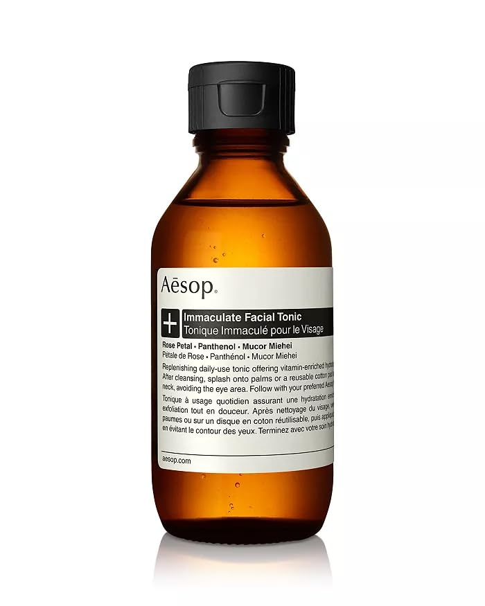 Aesop Immaculate Facial Tonic – Vitamin-Rich, Hydrating Gentle Exfoliant | Refined Skin Texture | 3.3 fl oz