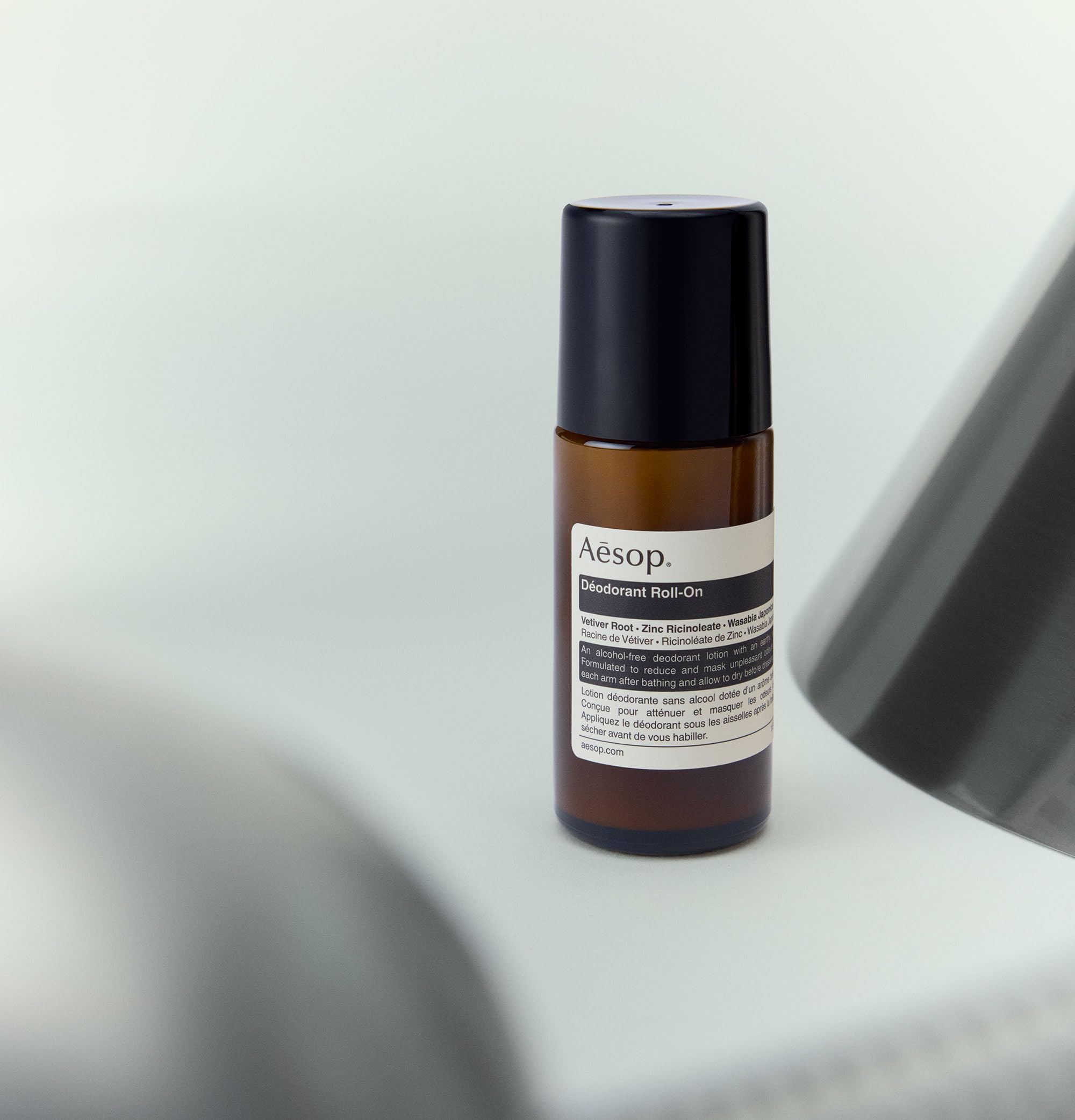 Aesop Roll-On Deodorant – Alcohol & Aluminum Free | Reduce and Mask Odors | Woody, Herbaceous, Earthy | 1.6 oz / 50 mL
