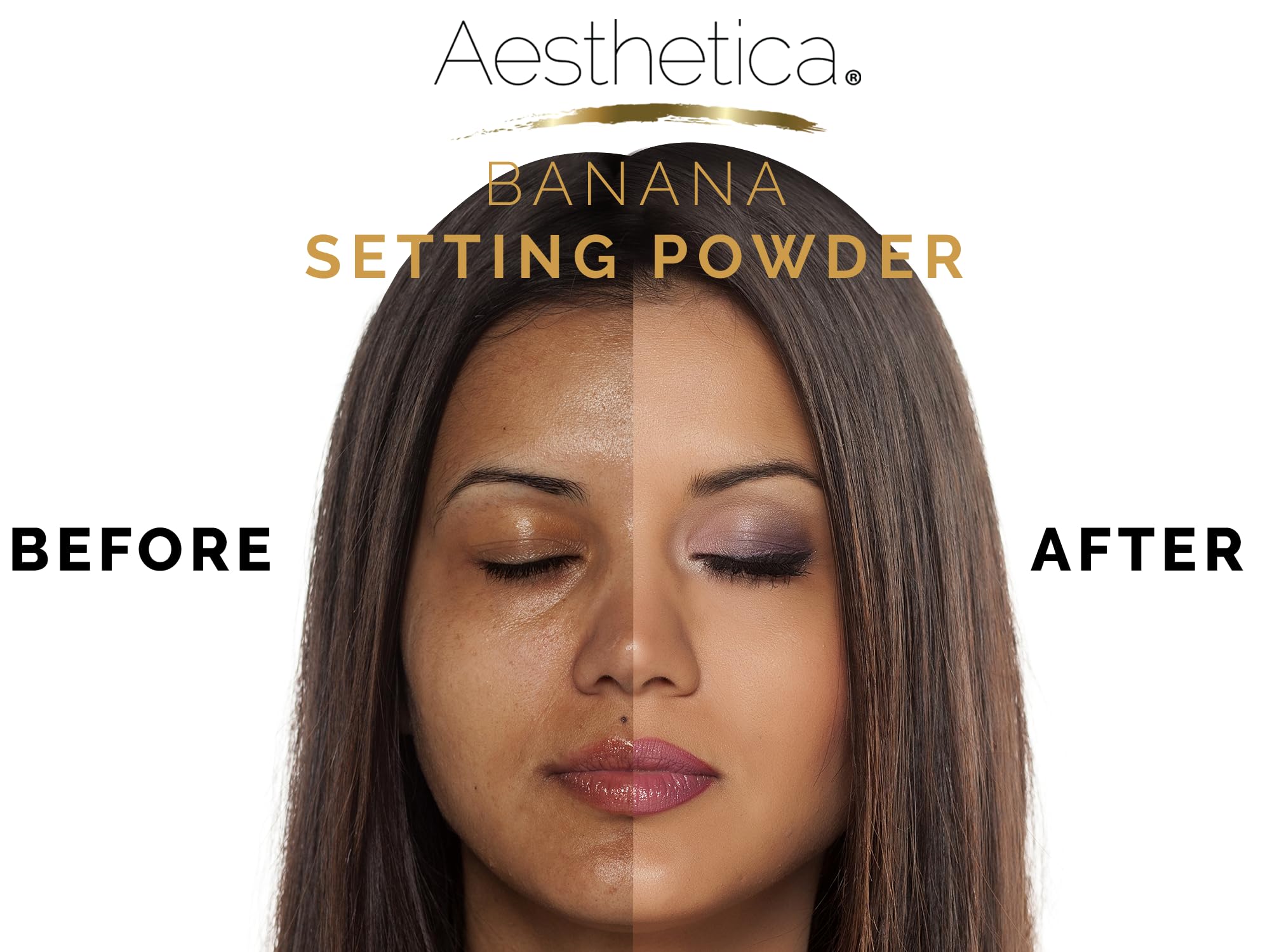 Aesthetica Banana Loose Setting Powder – Matte Finish with Velour Puff