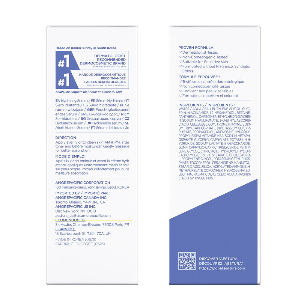 AESTURA ATOBARRIER365 Hydro CERA-HA Serum — Ceramides, Hyaluronic Acid & Niacinamide for Deep Hydration | 30ml