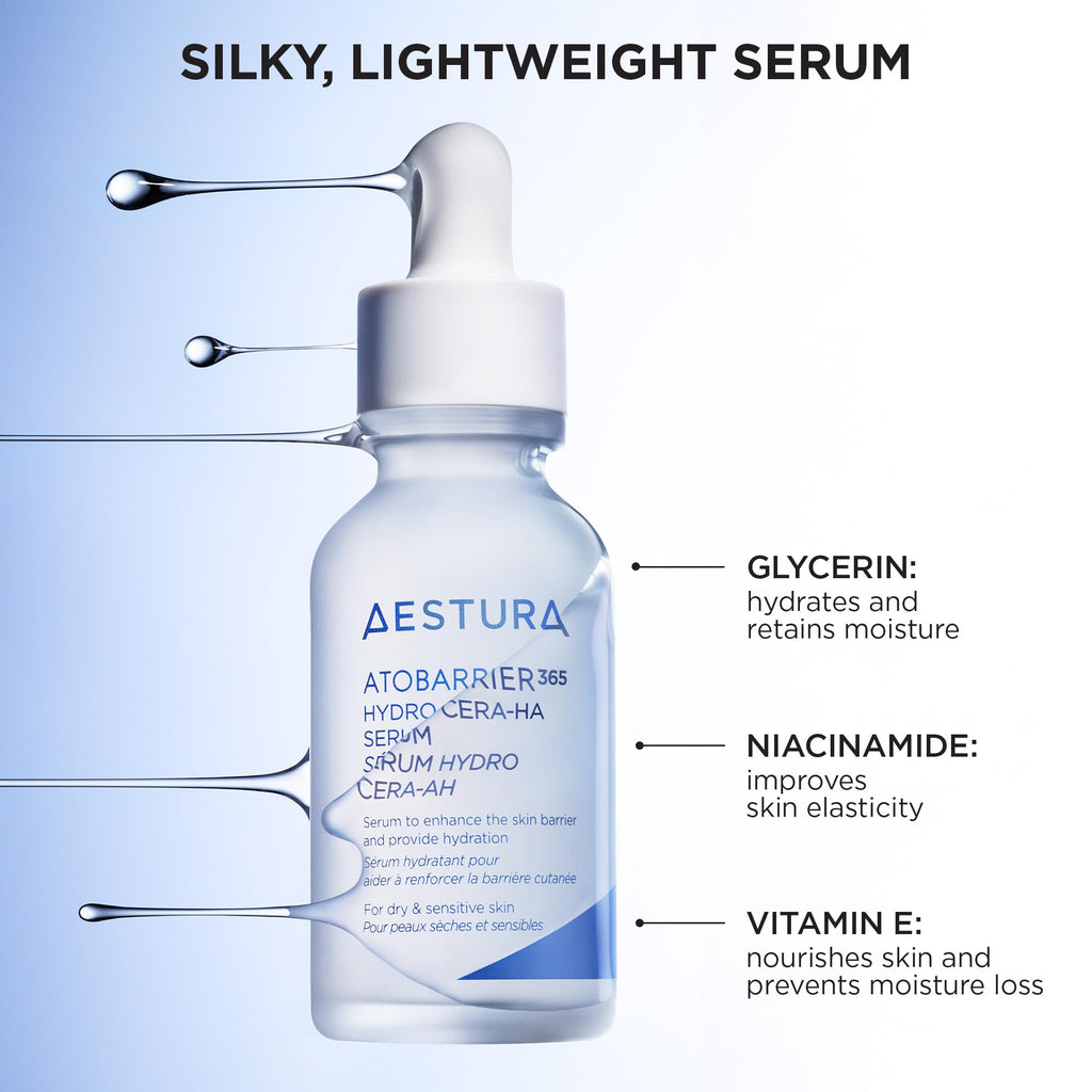 AESTURA ATOBARRIER365 Hydro CERA-HA Serum — Ceramides, Hyaluronic Acid & Niacinamide for Deep Hydration | 30ml