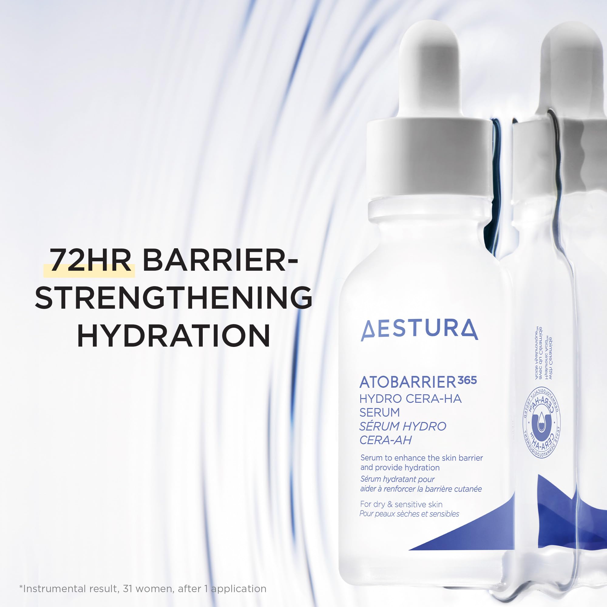 AESTURA ATOBARRIER365 Hydro CERA-HA Serum — Ceramides, Hyaluronic Acid & Niacinamide for Deep Hydration | 30ml