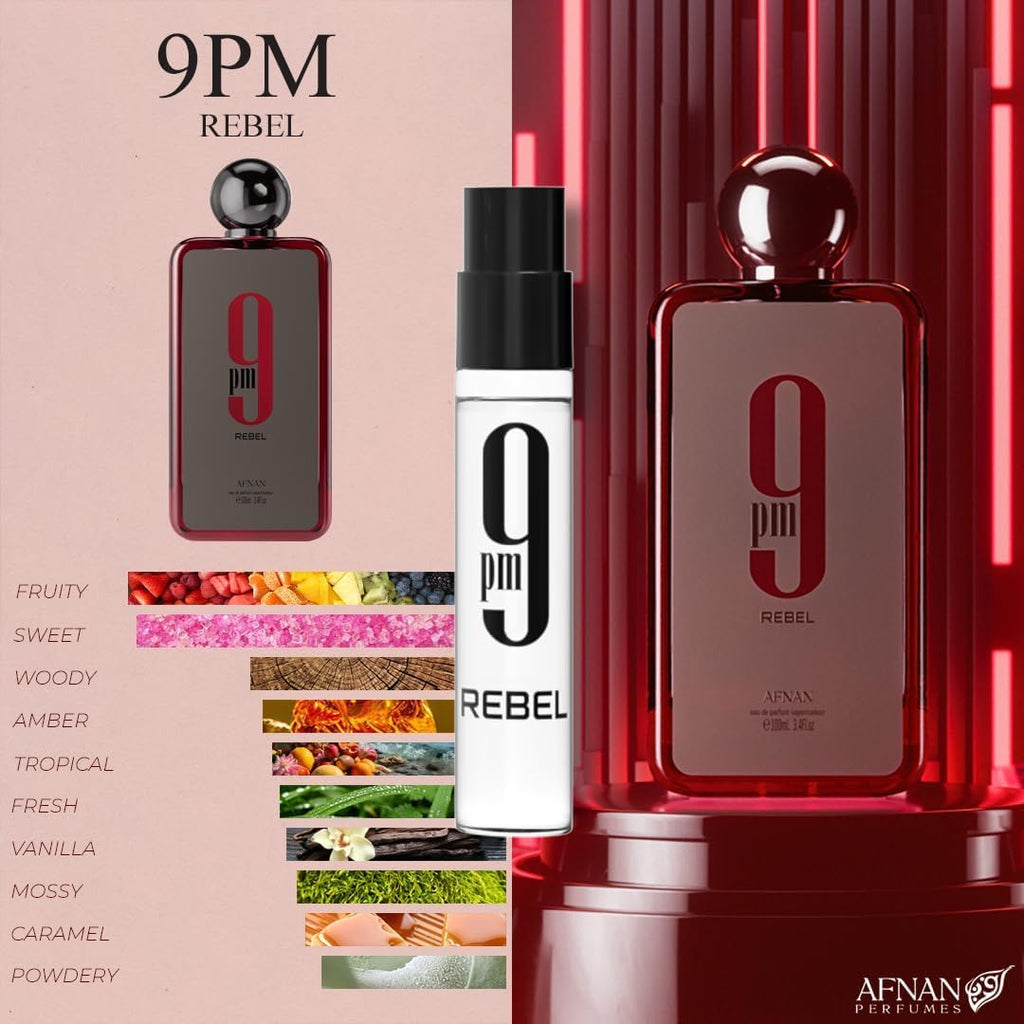 AFNAN 9 Series Discovery Kit — 5x 2ml Unisex Miniature Perfume Vials