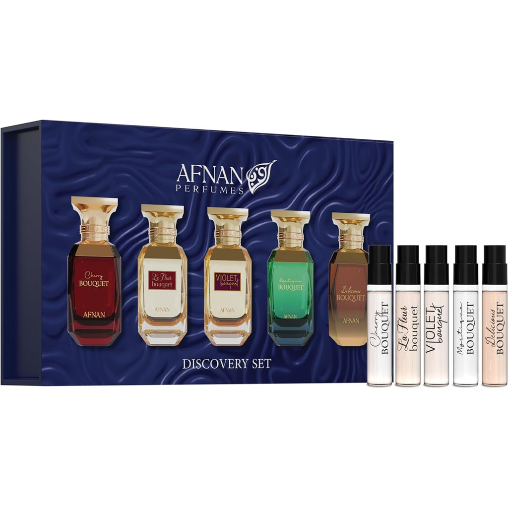 Afnan Bouquet Femme Discovery Kit — 5x 2ml EDP Vials | Miniature Perfume Set