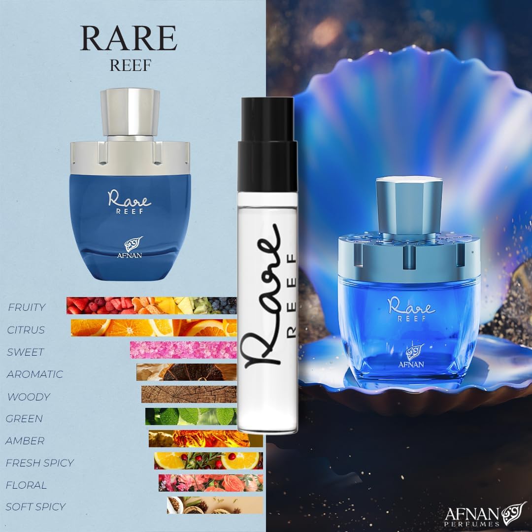 Afnan For Men Discovery Kit — 5 x 2ml Mini Fragrances (Turathi Electric, 9PM Elixir, Historic Sahara, Historic Olmeda, Rare Reef)