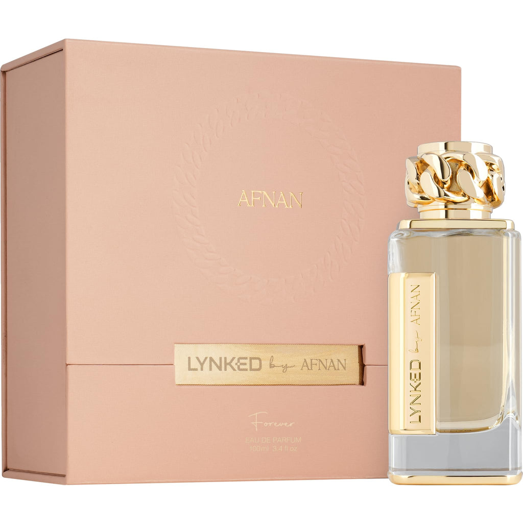 Afnan Lynked Forever Gold for Women Eau de Parfum – 3.4 Fl Oz
