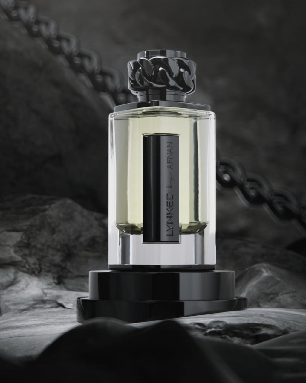 Afnan Lynked Freedom (Black) for Men – Eau de Parfum, 3.4 fl oz