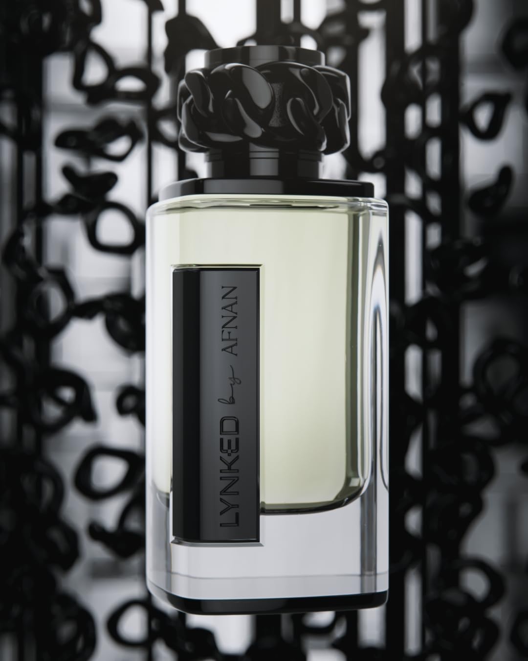 Afnan Lynked Freedom (Black) for Men – Eau de Parfum, 3.4 fl oz