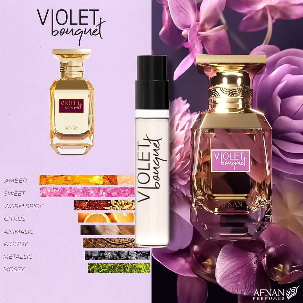 Afnan Bouquet Femme Discovery Kit — 5x 2ml EDP Vials | Miniature Perfume Set