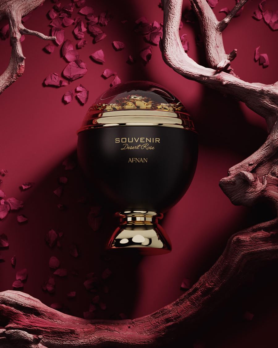 Afnan Souvenir Desert Rose Gift Set – Eau de Parfum, Body Lotion & Shower Gel | Luxurious Unisex Fragrance
