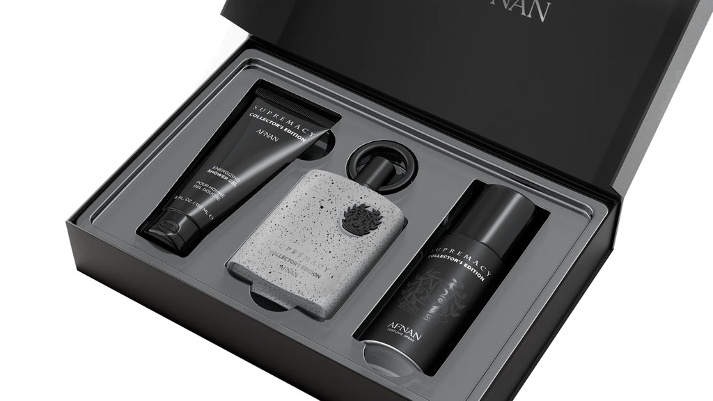 Afnan Supremacy Collector's Edition Luxury Gift Set for Men – Eau de Parfum 100ml, Deodorant 150ml, Shower Gel 150ml