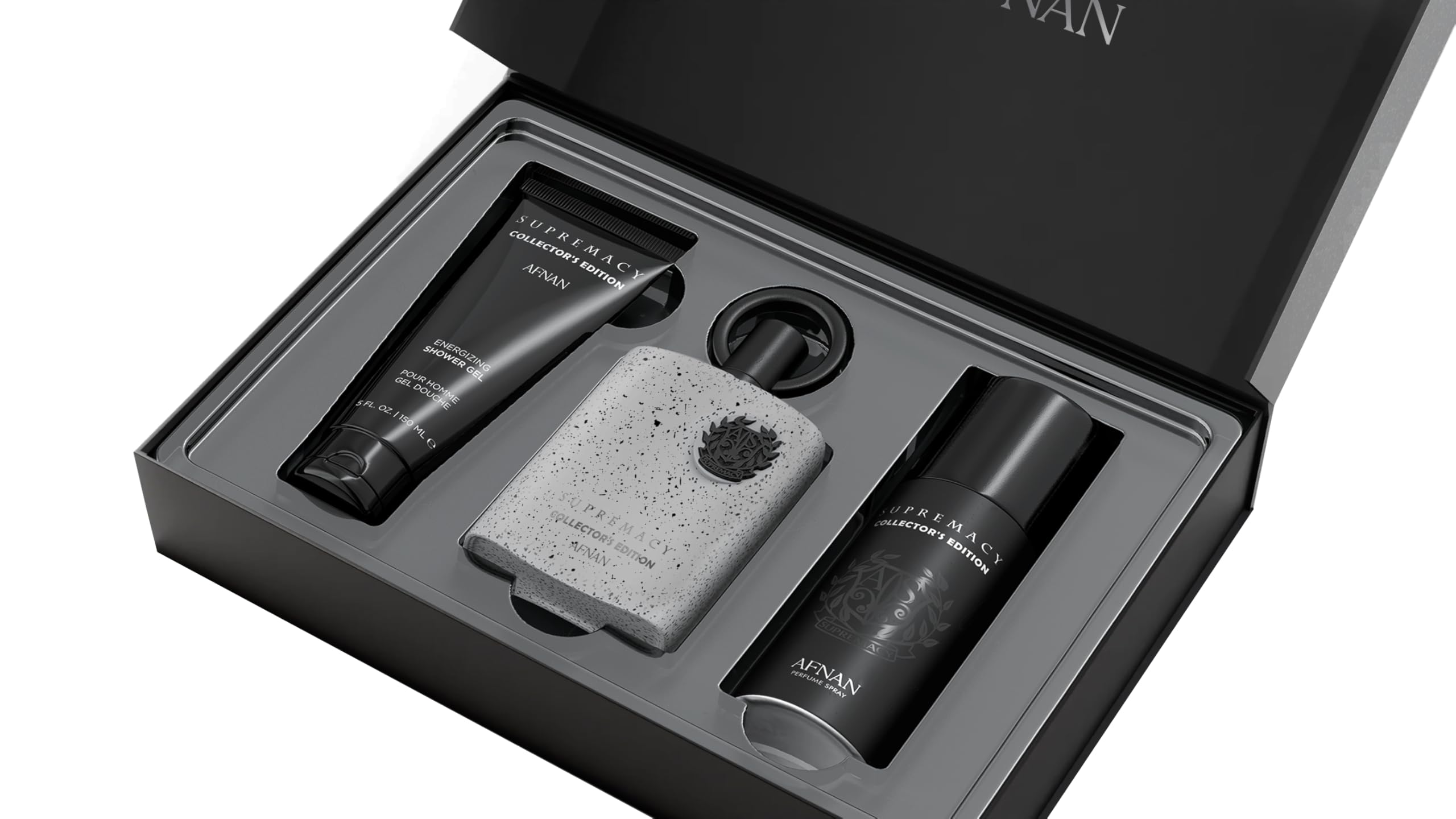 Afnan Supremacy Collector's Edition Luxury Gift Set for Men – Eau de Parfum 100ml, Deodorant 150ml, Shower Gel 150ml
