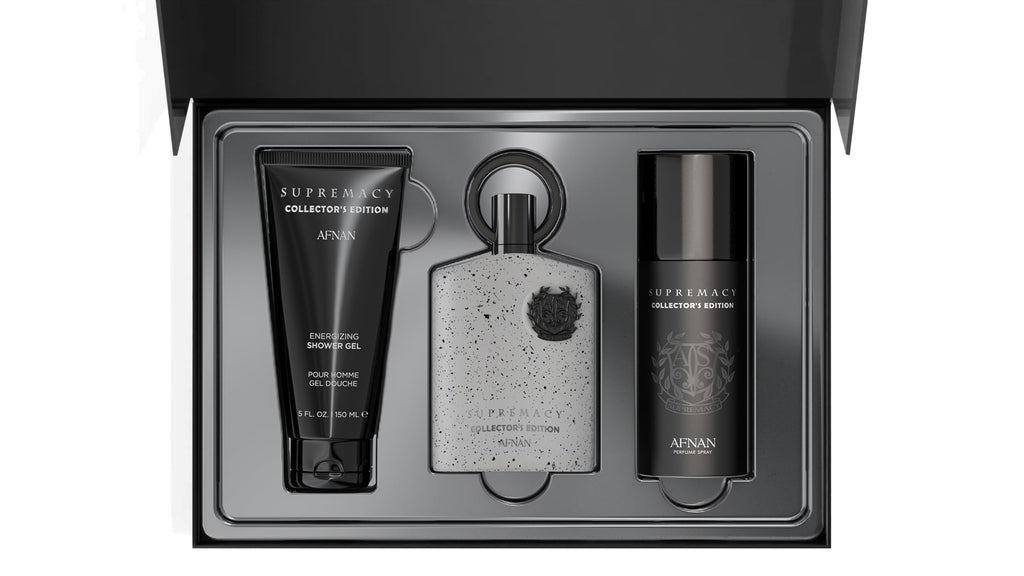 Afnan Supremacy Collector's Edition Luxury Gift Set for Men – Eau de Parfum 100ml, Deodorant 150ml, Shower Gel 150ml