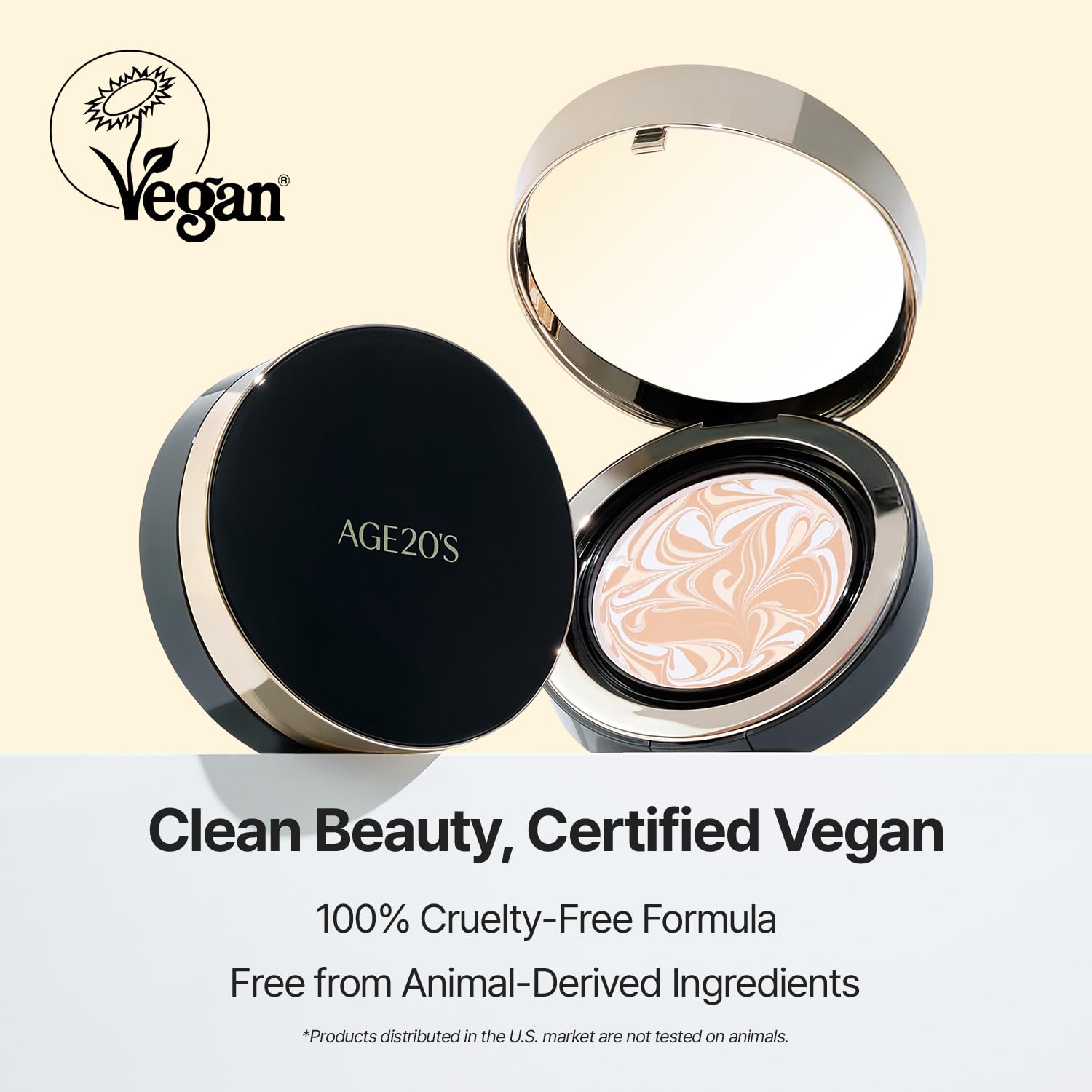 AGE 20's Signature Essence Pact 23W BEIGE – Vegan Cushion SPF 50+