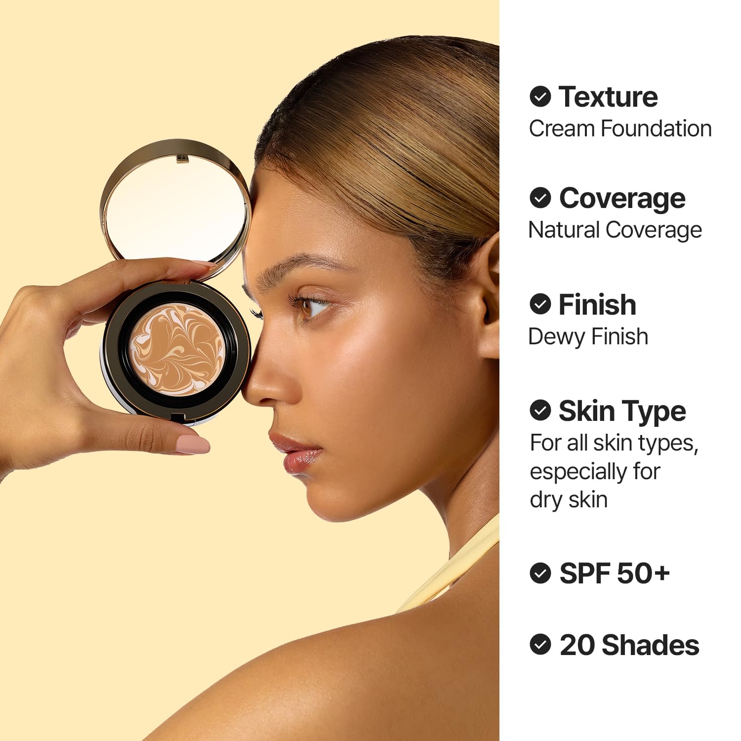 AGE 20's Signature Essence Pact – Vegan Korean Cushion Foundation SPF 50+ Dewy Glow