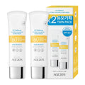 AGE 20's UV Defense Hydro Calming Sunscreen SPF 60+ — Creamy, Lightweight Korean Formula with Green Tea & Aloe | No White Cast | Dermatest Excellent | 1.69 fl oz x2