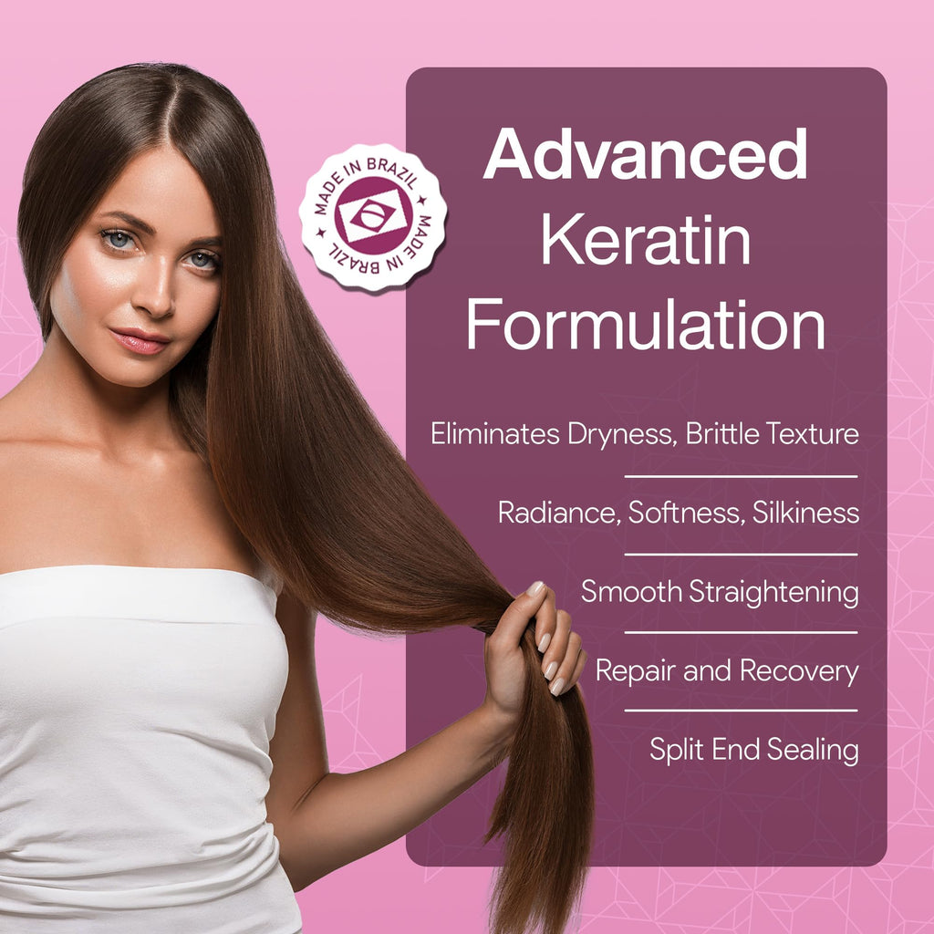 AGI PRO LISS Brazilian Keratin Hair Treatment Kit – Smooth, Shiny, Frizz-Free