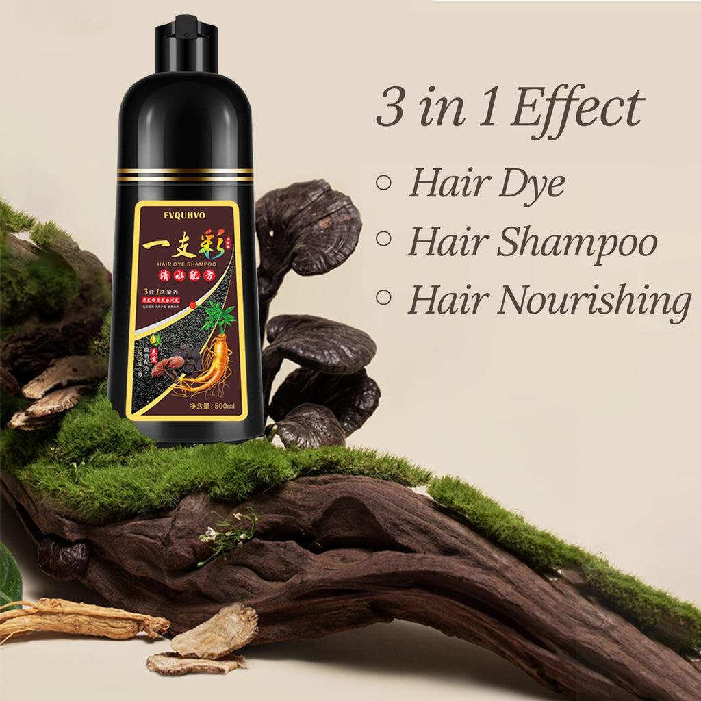 Agthyuve Hair Dye Shampoo 3 in 1 – Dark Coffee, Semi-Permanent Color