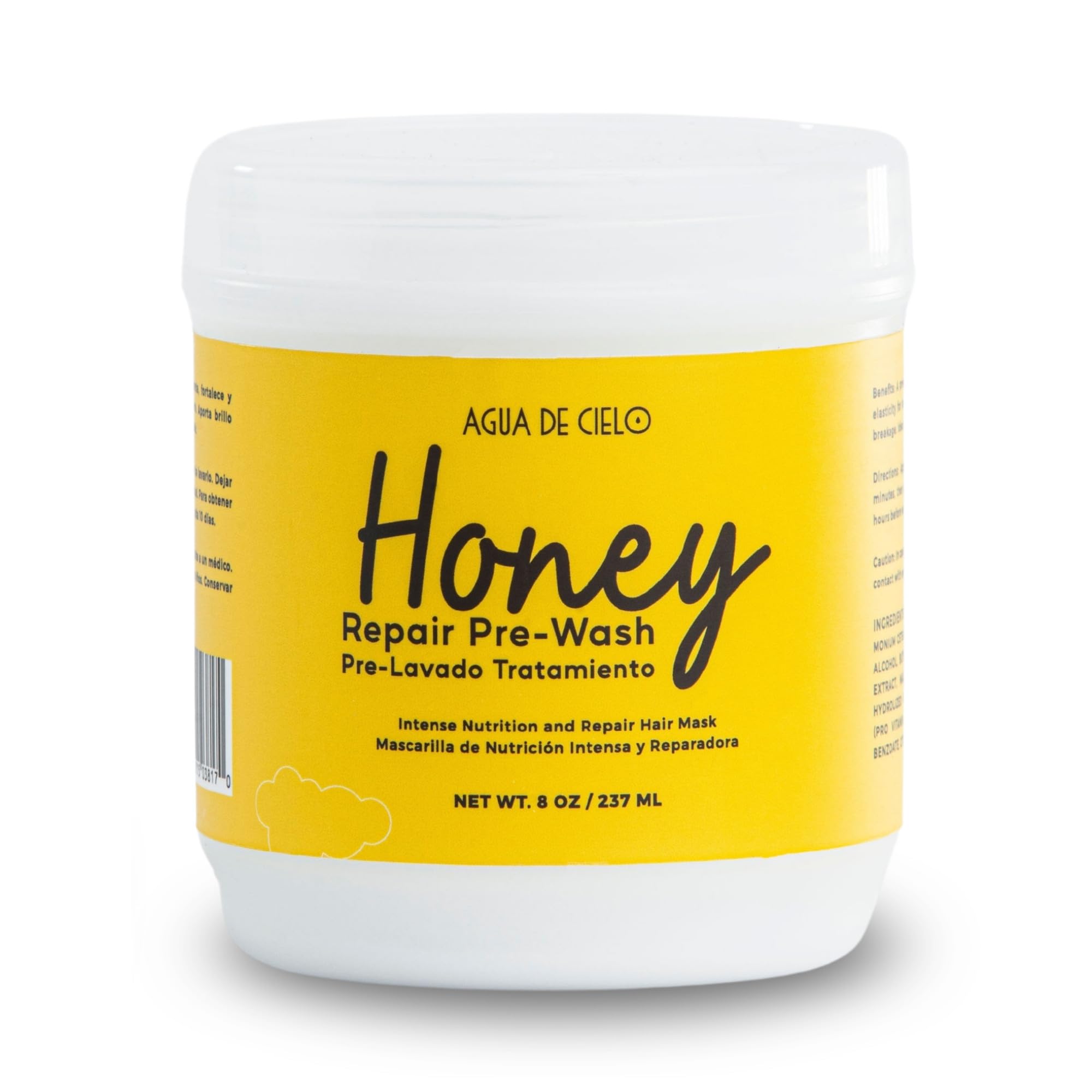 Agua de Cielo Honey Repair Pre-Shampoo — Hydrating Mask for Dry & Color-Treated Hair | 8 oz
