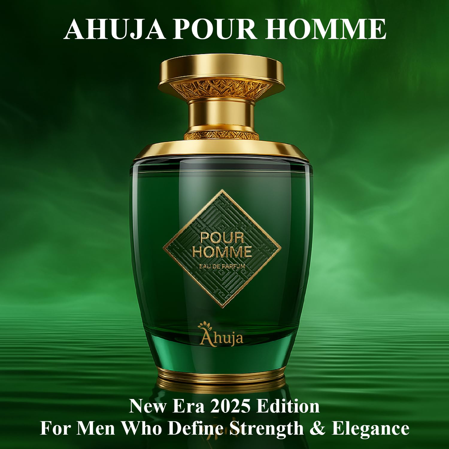 AHUJA Pour Homme Eau de Parfum for Men – 3.4 fl oz | Long-Lasting Citrus & Fruity Notes