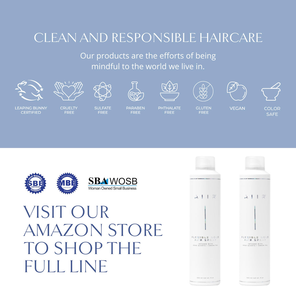 AIIR Flexible Hold Hairspray - Lightweight, Touchable Finish, Humidity Resistance | 9 oz