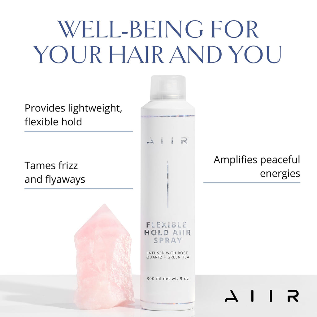 AIIR Flexible Hold Hairspray - Lightweight, Touchable Finish, Humidity Resistance | 9 oz