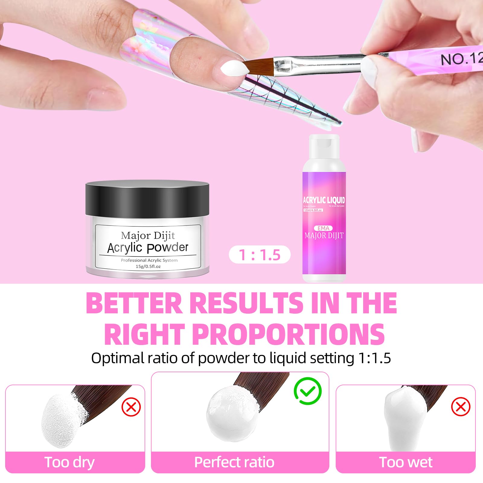AILALUO Acrylic Nail Kit with Drill | Complete DIY Salon Set