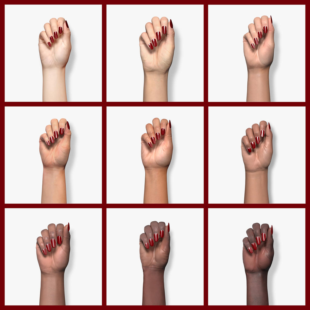 AILLSA Dip Powder Wine Red – Easy, Lamp-Free Burgundy Nail Powder for DIY or Salon