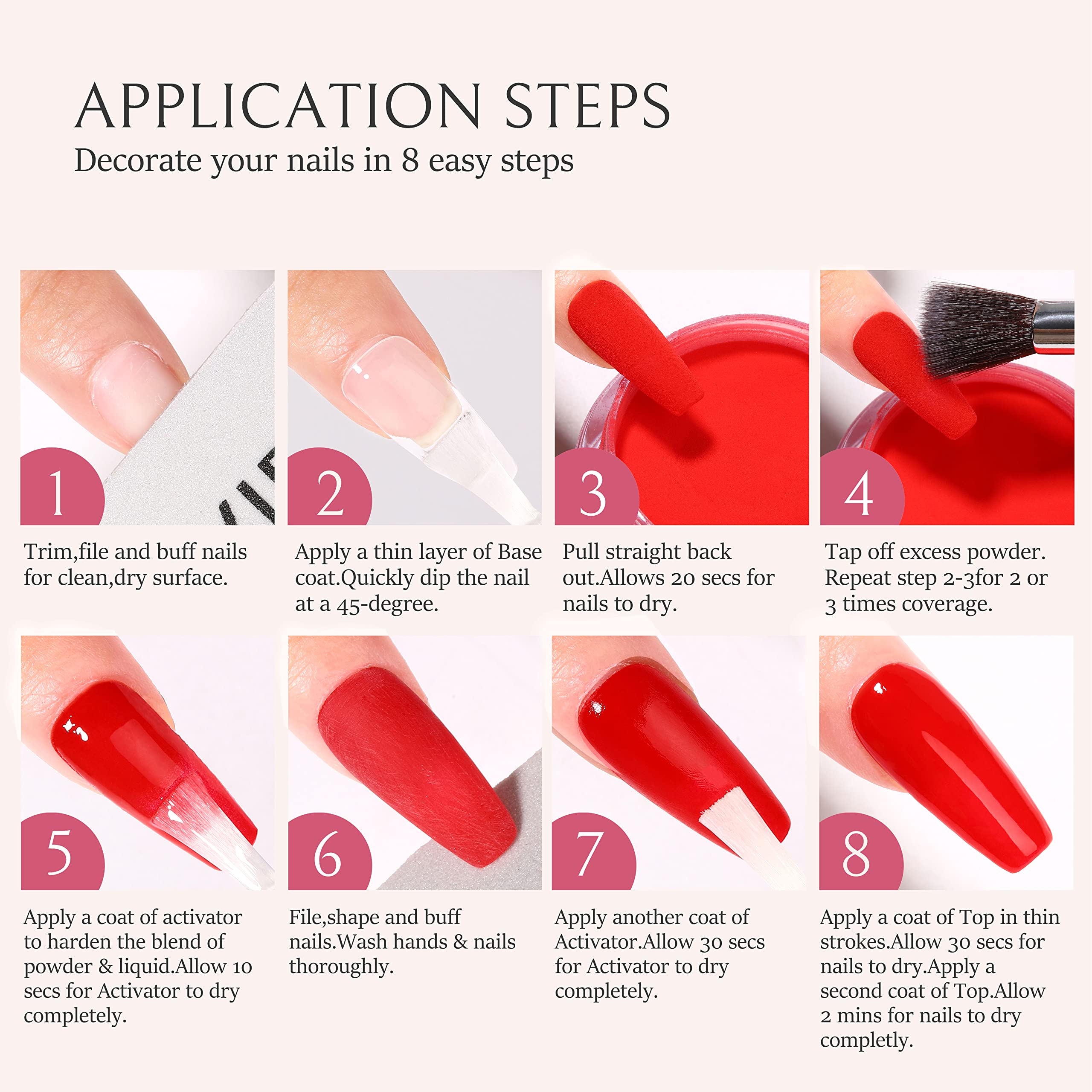 AILLSA Dip Powder Wine Red – Easy, Lamp-Free Burgundy Nail Powder for DIY or Salon