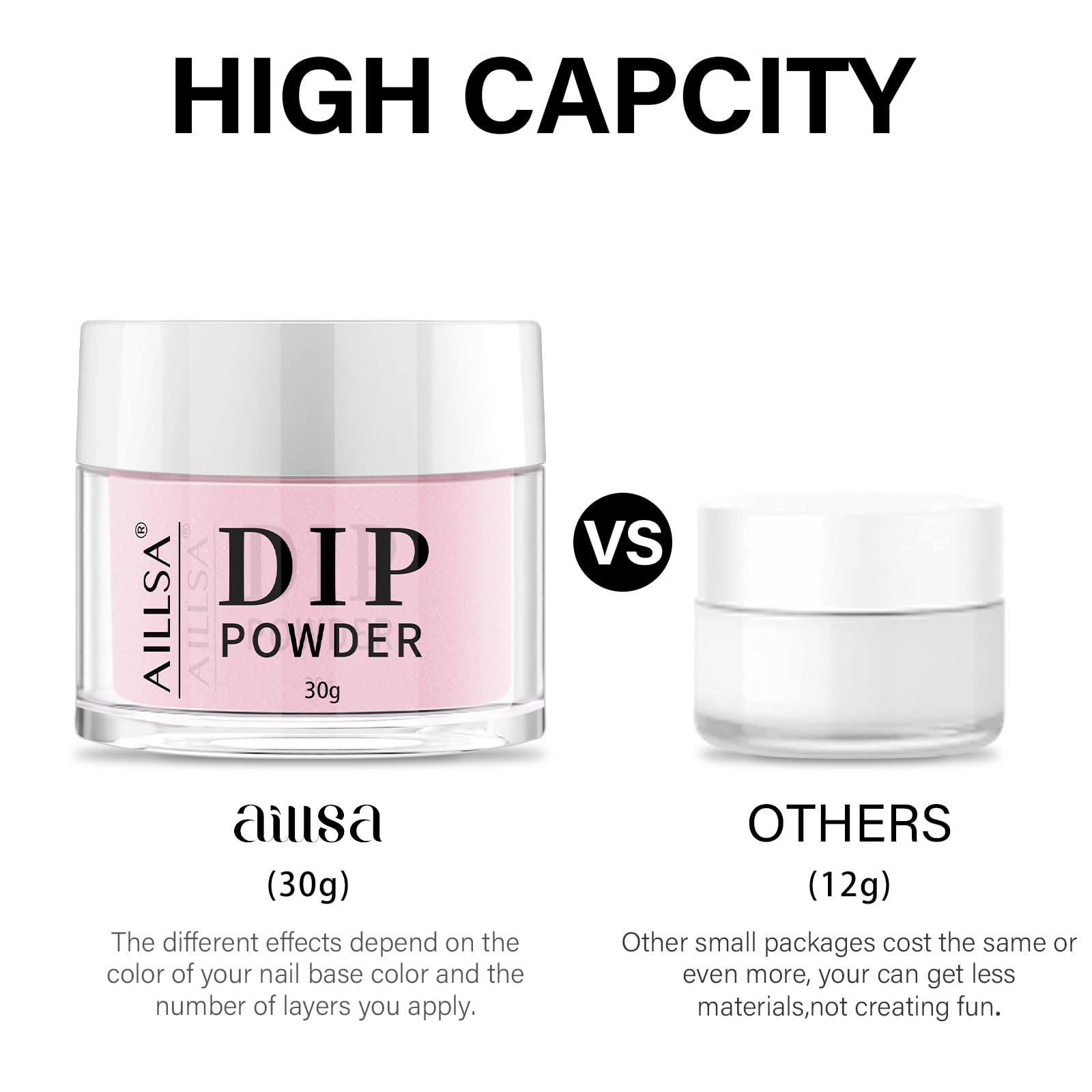AILLSA Nail Dip Powder – Sheer Pink Translucent Jelly for Easy At-Home Manicures