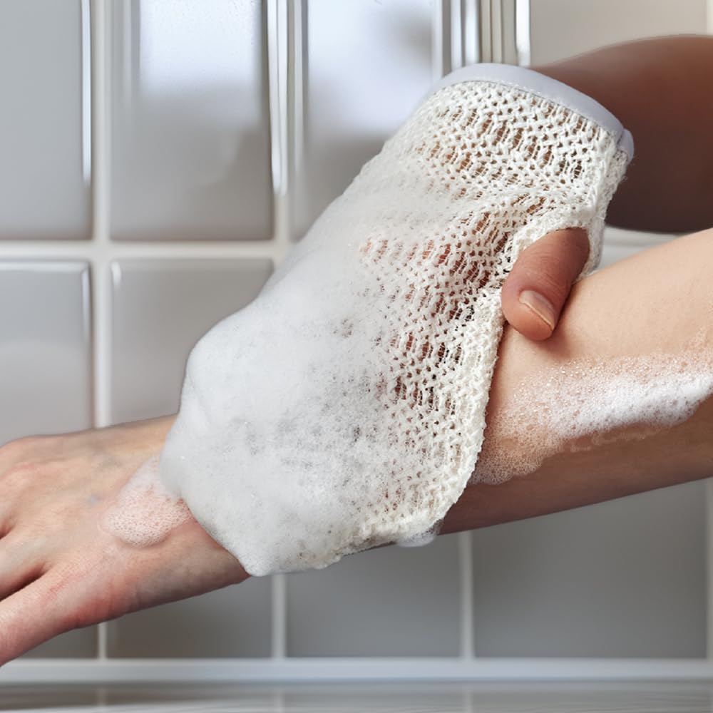 aisen Japan Silk Sericin Bath Mitt – Gentle, Exfoliating Silk Glove