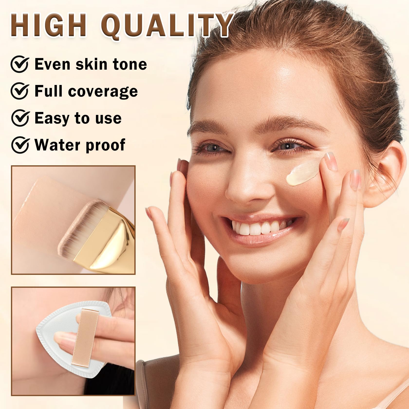 AIUEO Magic Minerals Airbrush Foundation – Silky Mist for Mature Skin, Natural Matte Finish
