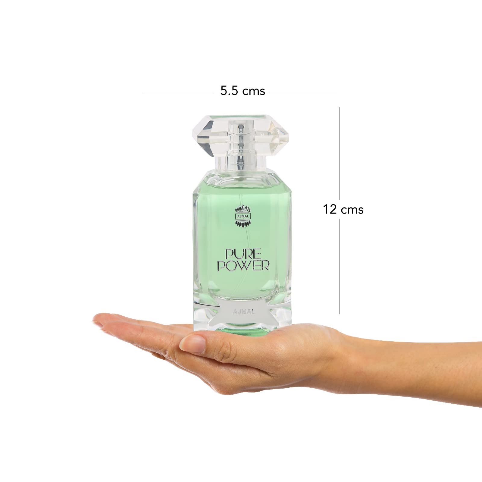 Ajmal Pure Power EDP for Men | 3.4 oz / 100 ml | Fresh Spicy Woody with Citrus & Tonka