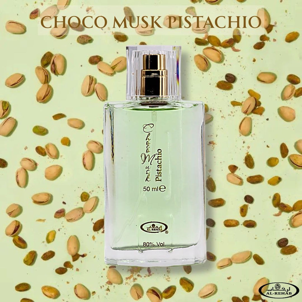 Al-Rehab Choco Musk Marshmallow & Pistachio EDP Sprays 50ml Bundle | Gourmand Chocolate & Vanilla Fragrances
