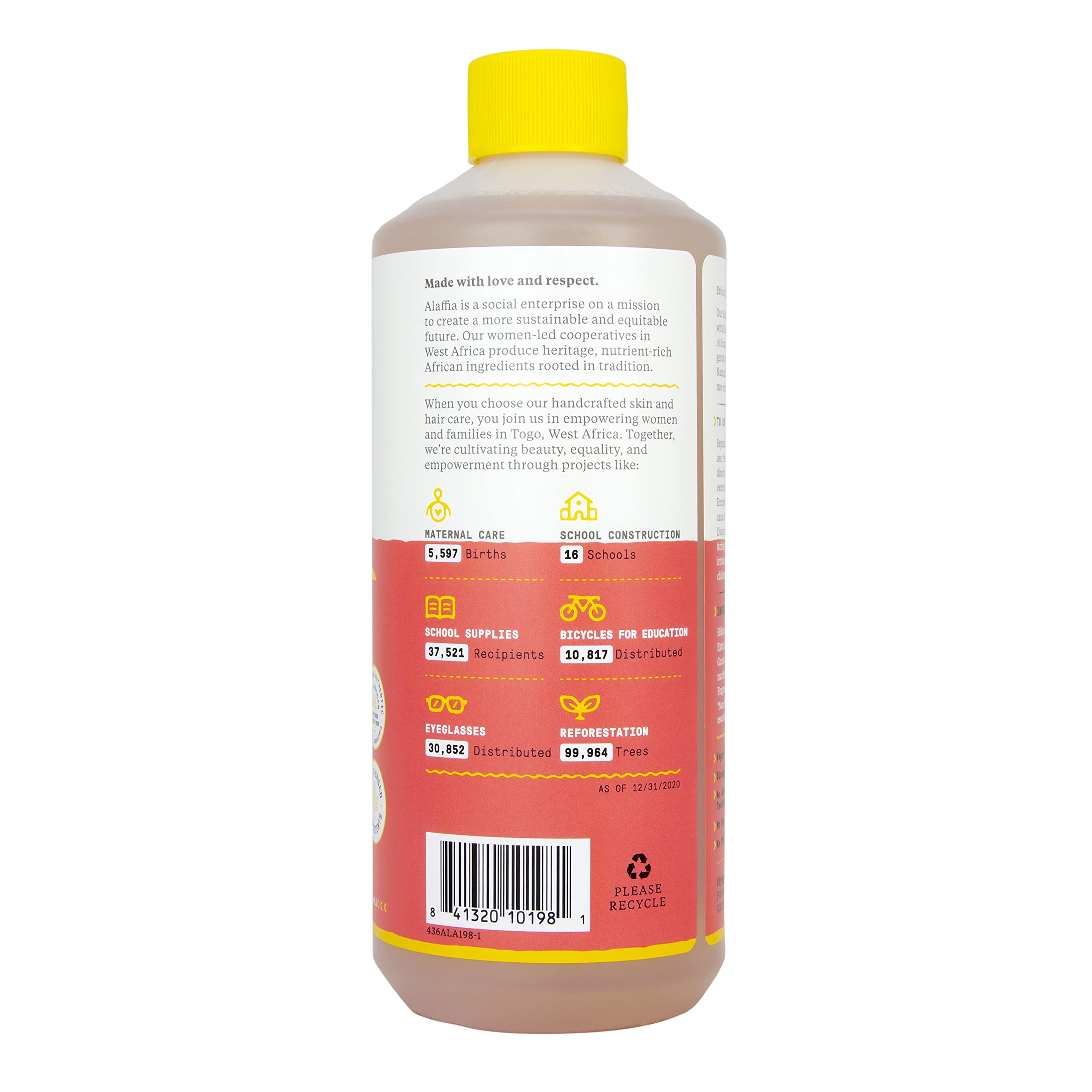 Alaffia Babies & Kids Bubble Bath – Coconut Strawberry, Plant-Based 2-Pack (16 oz each)