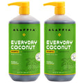 Alaffia EveryDay Coconut Shampoo — Gentle Hydration for Normal to Dry Hair (2-Pack, 32 oz Each)