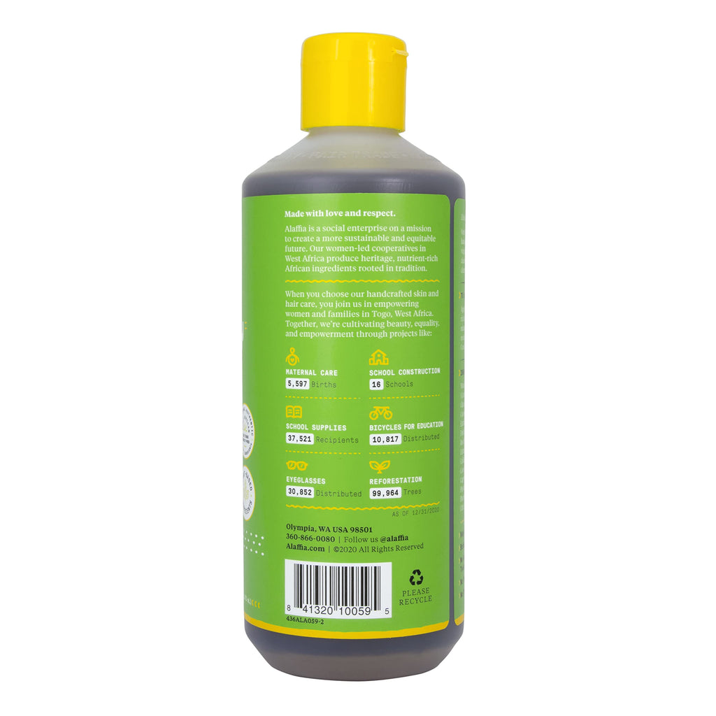 Alaffia Everyday Coconut Shampoo – Gentle & Hydrating for Wavy & Curly Hair | 2 Pack, 16 fl oz Each