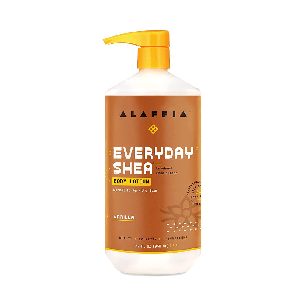Alaffia EveryDay Shea Body Lotion Vanilla 32 oz — Hydrating, Vegan & Fair Trade