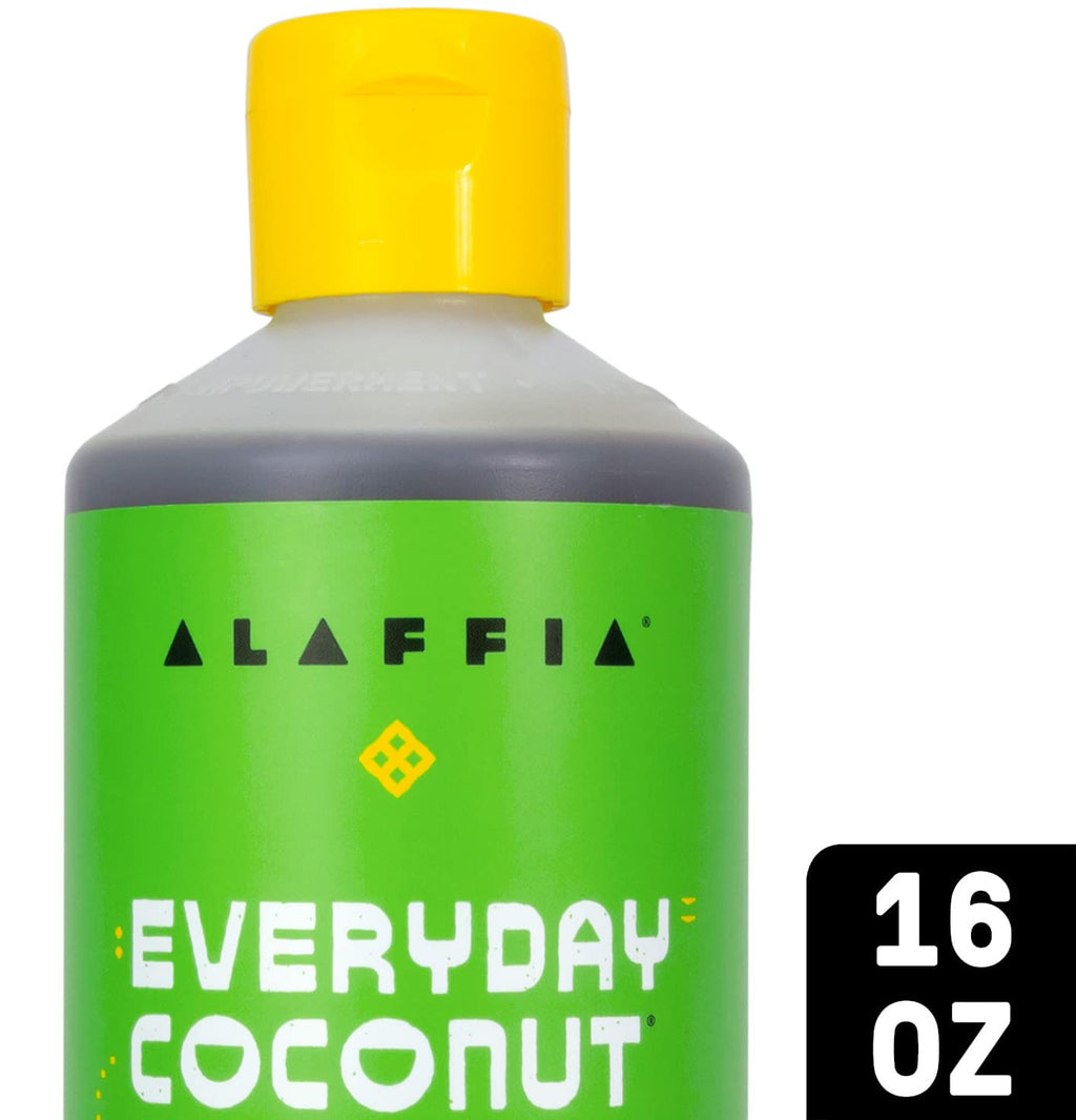 Alaffia Everyday Coconut Shampoo – Gentle & Hydrating for Wavy & Curly Hair | 2 Pack, 16 fl oz Each