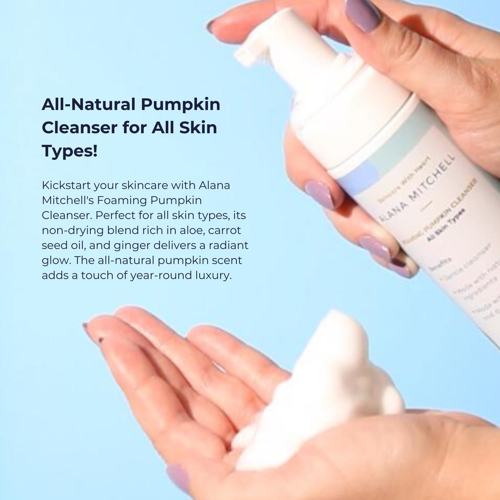 Alana Mitchell Pumpkin Acne Face Wash – Foaming Cleanser for Clearer, Brighter Skin (6 oz)