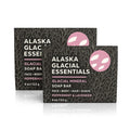 Alaska Glacial Cold-Process Mineral Clay Soap Bar – Peppermint & Lavender | 2 Pack | Face, Body, Shave & Shampoo
