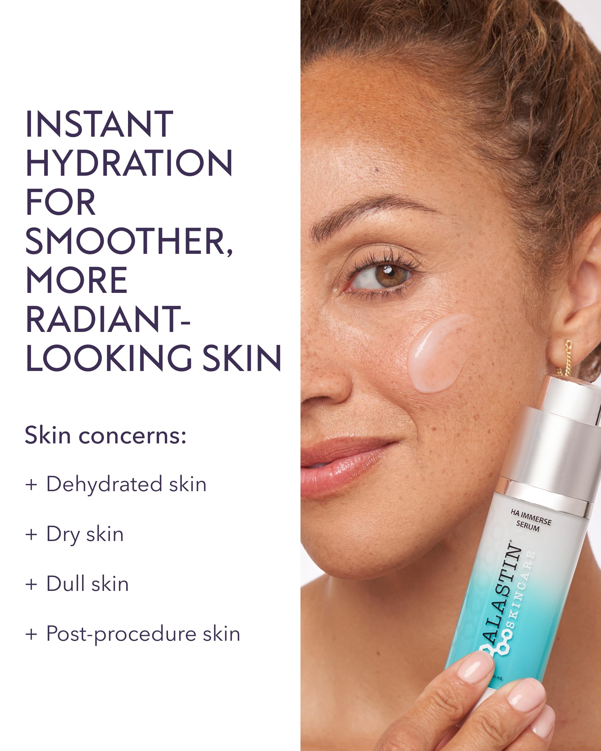 ALASTIN Skincare Hyaluronic Acid HA IMMERSE Serum – 1 oz | Hydrating Moisturizing Serum for Radiant, Glowing Skin