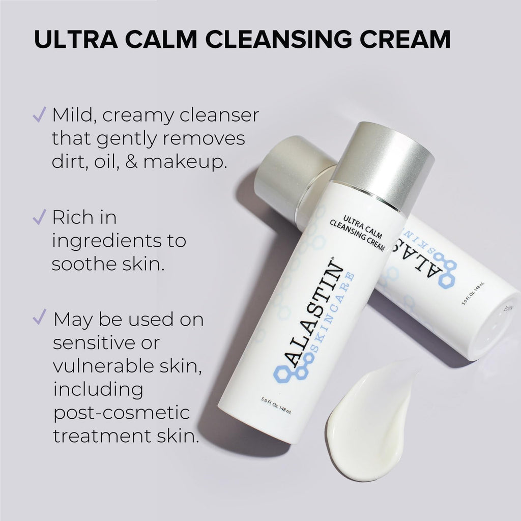 ALASTIN Skincare Ultra Calm Cleansing Cream Face Wash (5 oz) | Hydrating Daily Cleanser for Sensitive Skin