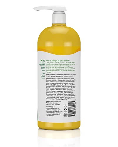 Alba Botanica Hempquility Hand & Body Lotion with Cannabis Sativa Seed Oil, 32 oz