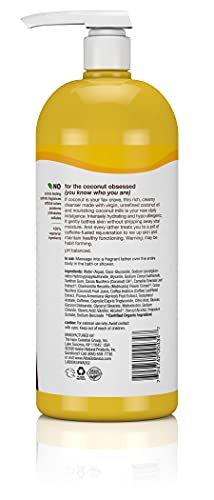Alba Botanica Very Emollient Coconut Rescue Bath & Shower Gel 32 oz