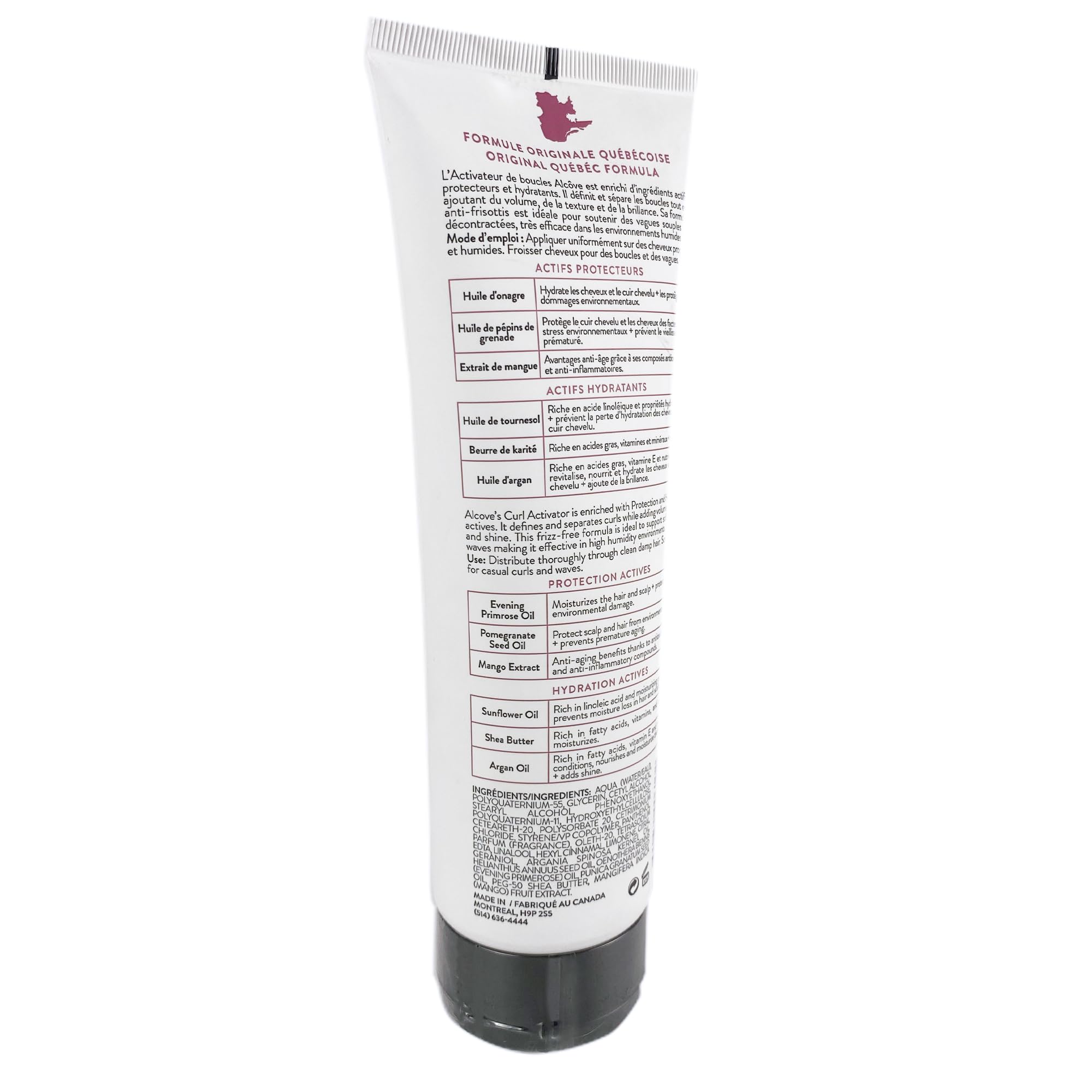 Alcôve Curl Activator for Curly Hair – Argan Oil, Pomegranate Seed & Mango Extract | High Humidity Defining Cream – 250ml