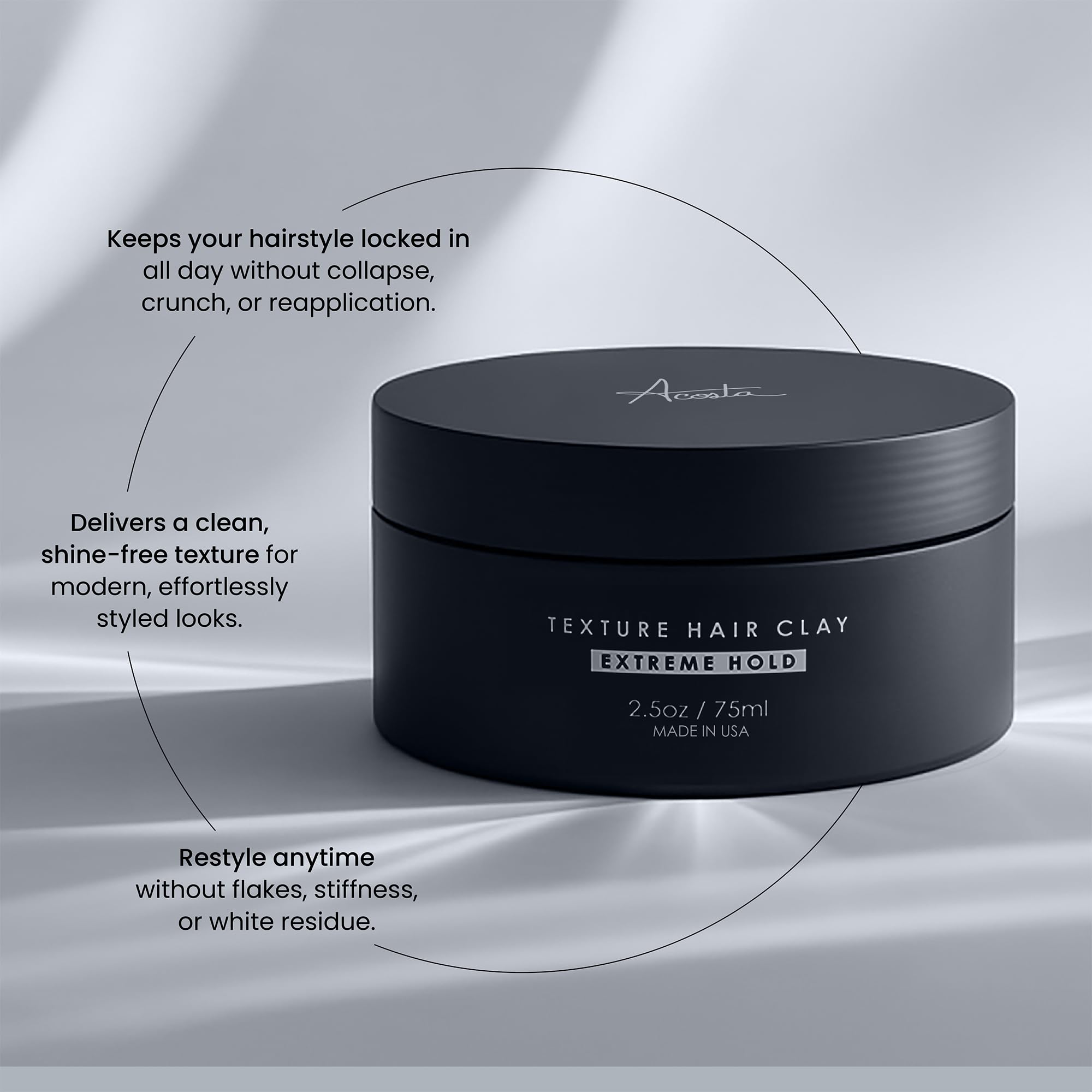 Alex Costa Forte Series Hair Clay for Men | Extreme Hold, Matte Finish, Natural Ingredients