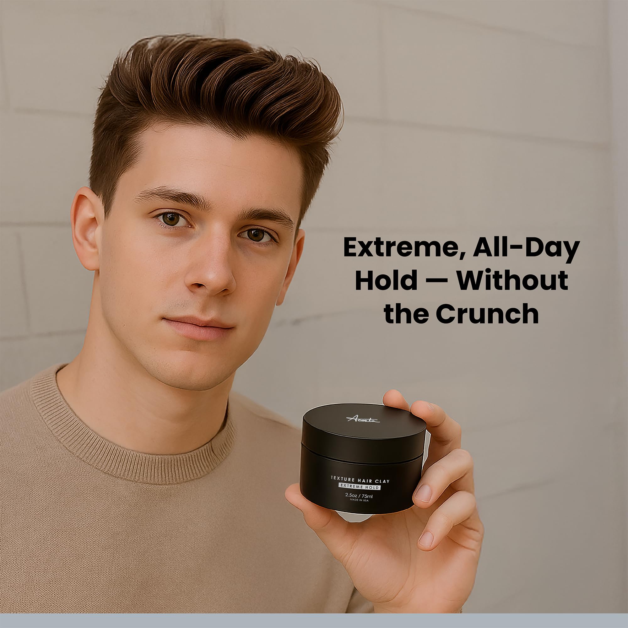 Alex Costa Forte Series Hair Clay for Men | Extreme Hold, Matte Finish, Natural Ingredients