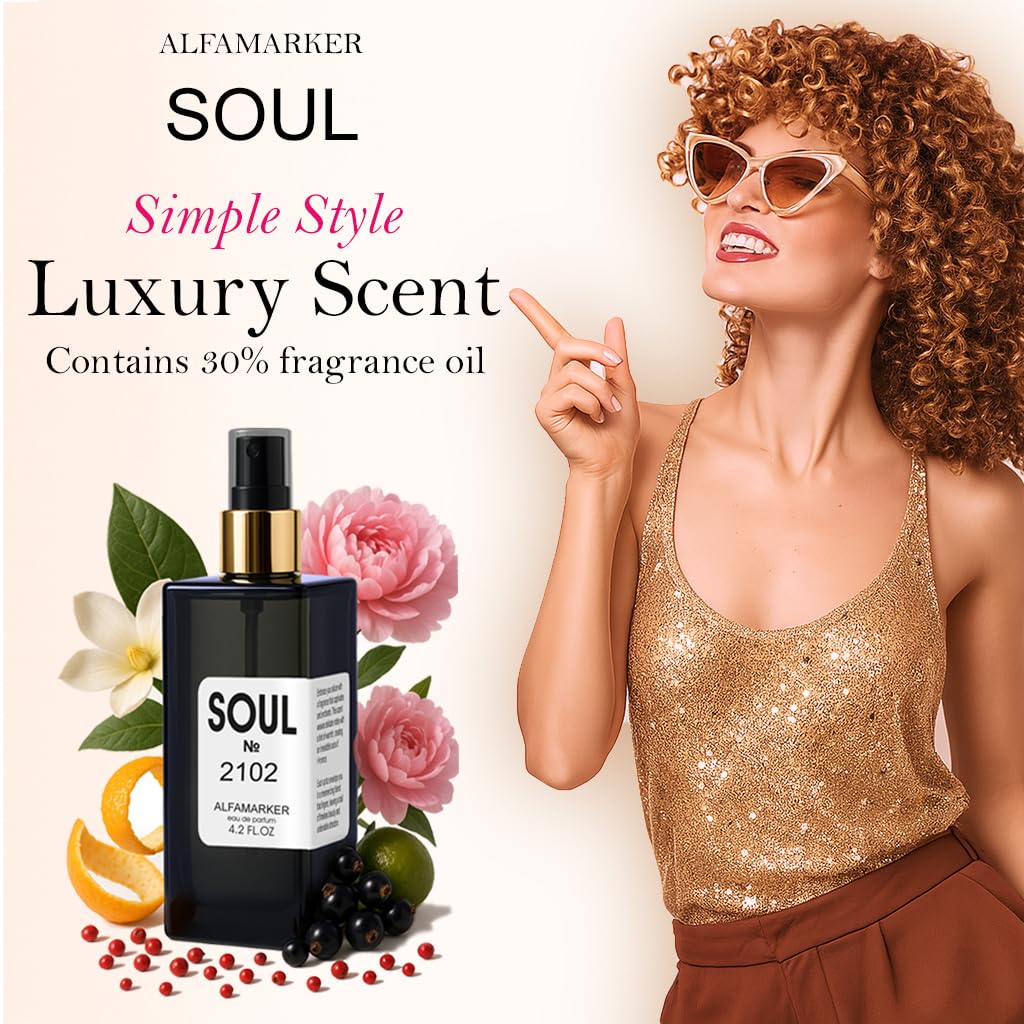 ALFAMARKER Soul 2102 Money – Women’s Long-Lasting Eau de Parfum 120ml | Boutique-Inspired Floral Musk